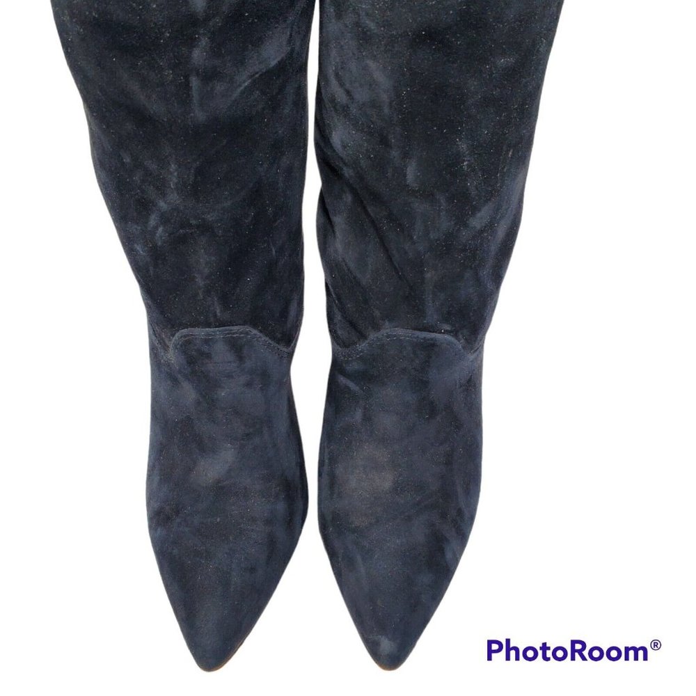 Vince Camuto Bristol Foxy Black Suede Pull-On Ankle Booties Women Size 7 US - Picture 3 of 9